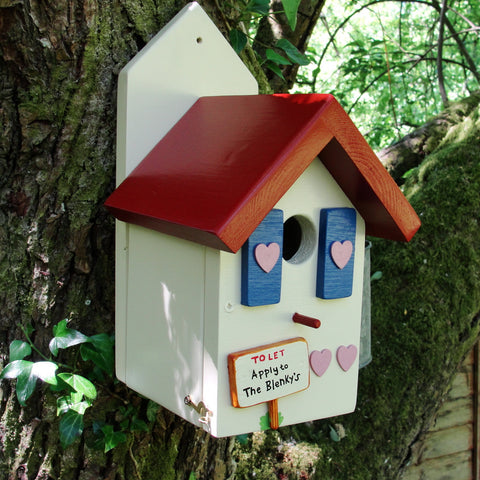 Personalised Handcrafted Country Cottage Bird House